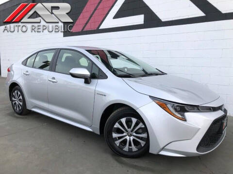 2021 Toyota Corolla Hybrid for sale at Auto Republic Fullerton in Fullerton CA