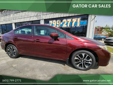 2015 Honda Civic for sale at Gator Car Sales in Picayune MS
