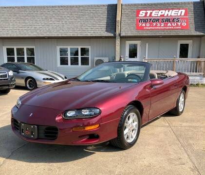 2000 Chevrolet Camaro for sale at Stephen Motor Sales LLC in Caldwell OH