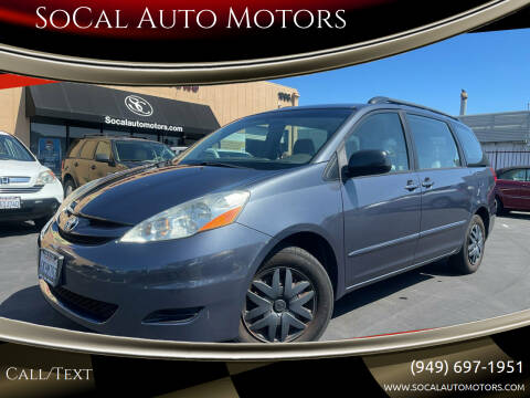 2010 Toyota Sienna for sale at SoCal Auto Motors in Costa Mesa CA