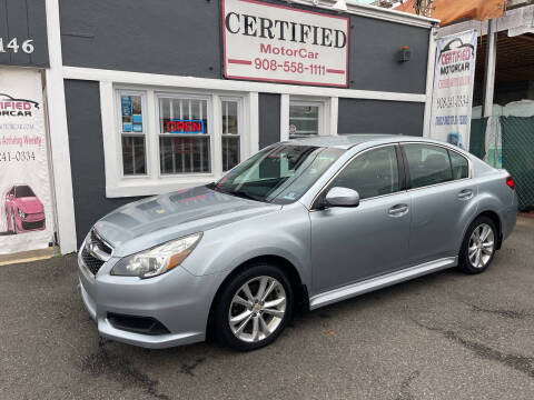 2014 Subaru Legacy for sale at CERTIFIED MOTORCAR LLC in Roselle Park NJ