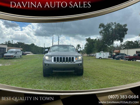 2012 Jeep Grand Cherokee for sale at DAVINA AUTO SALES in Longwood FL