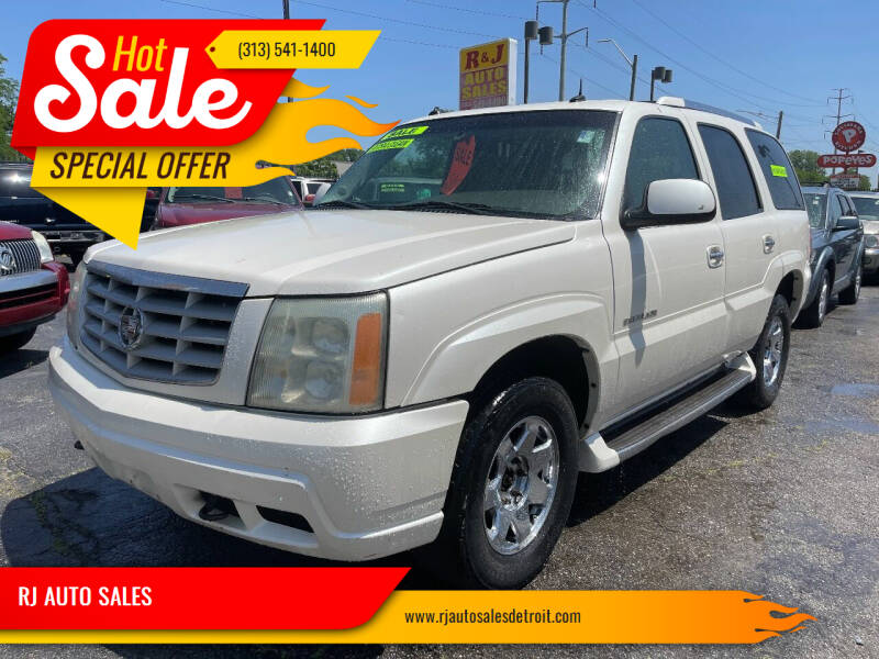 2003 Cadillac Escalade for sale at RJ AUTO SALES in Detroit MI