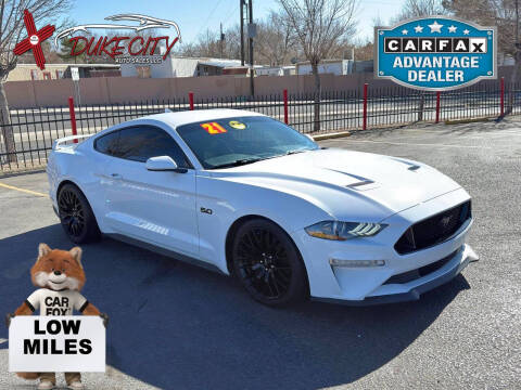 2021 Ford Mustang for sale at DUKE CITY AUTO SALES in Albuquerque NM