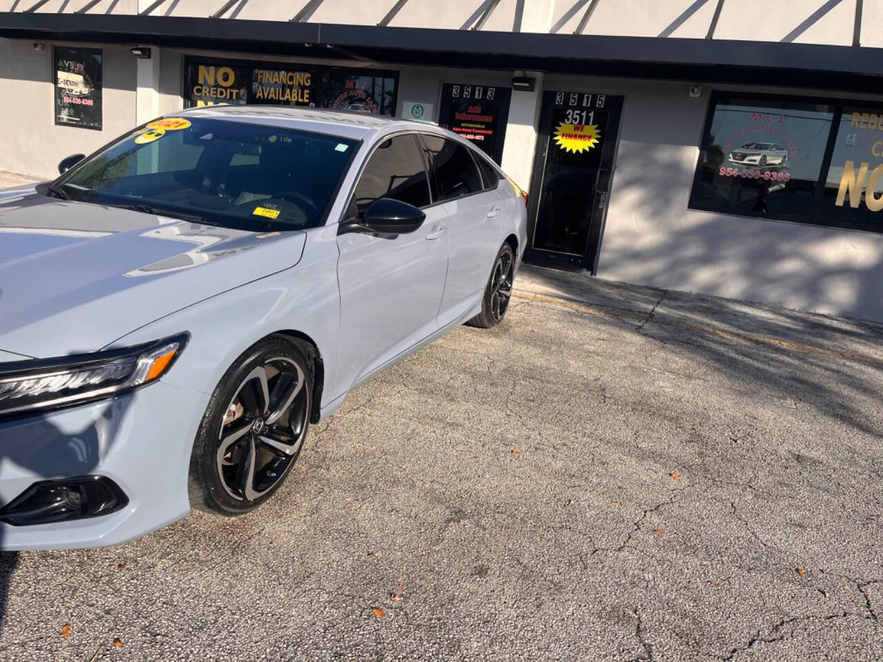 2021 Honda Accord for sale at M & J UNITED AUTO SALES in LAUDERDALE LAKES, FL