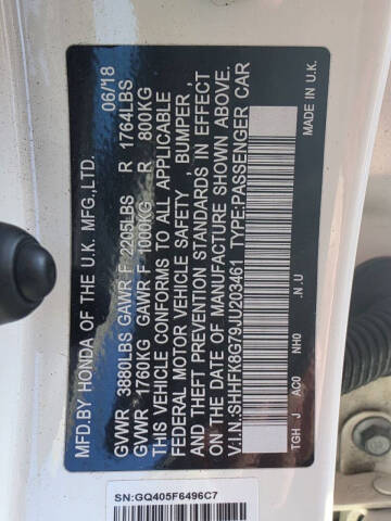 2018 Honda Civic Type R Touring