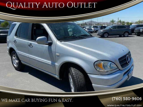 2000 Mercedes-Benz M-Class for sale at Quality Auto Outlet in Vista CA