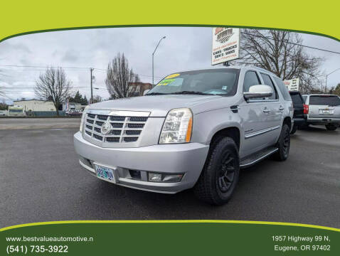 2010 Cadillac Escalade for sale at Best Value Automotive in Eugene OR