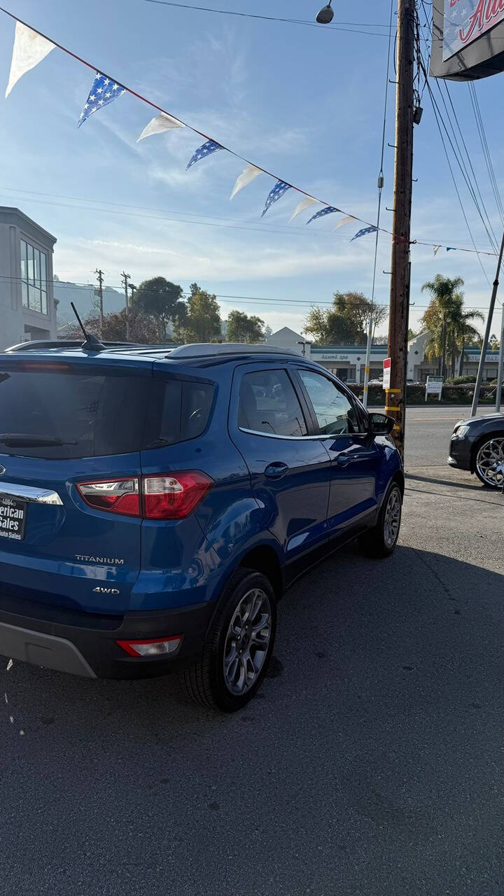 2018 Ford EcoSport for sale at ALL AMERICAN AUTO SALES in San Mateo, CA