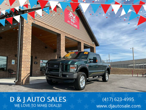 2009 Ford F-250 Super Duty for sale at D & J AUTO SALES in Joplin MO