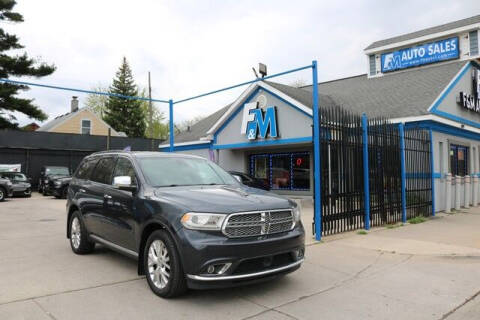 2014 Dodge Durango for sale at F & M AUTO SALES in Detroit MI