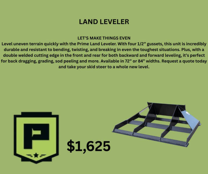 2025 PRIME 78 Land Leveler