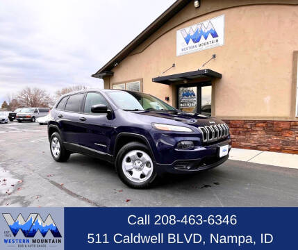 2016 Jeep Cherokee for sale at Western Mountain Bus & Auto Sales in Nampa ID