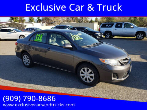 2011 Toyota Corolla for sale at Exclusive Car & Truck in Yucaipa CA