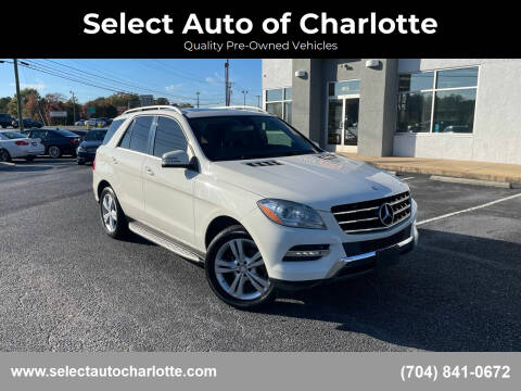 2013 Mercedes-Benz M-Class for sale at Select Auto of Charlotte in Matthews NC