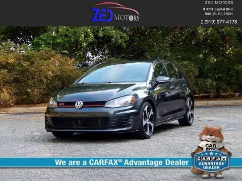 2016 Volkswagen Golf GTI for sale at Zed Motors in Raleigh NC