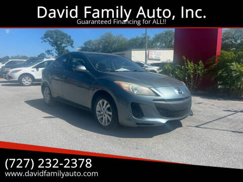 2012 Mazda MAZDA3 for sale at David Family Auto, Inc. in New Port Richey FL