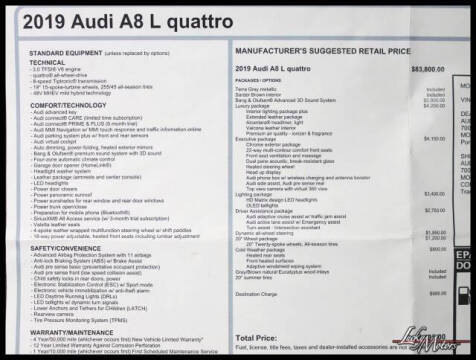 2019 Audi A8 L quattro 55 TFSI