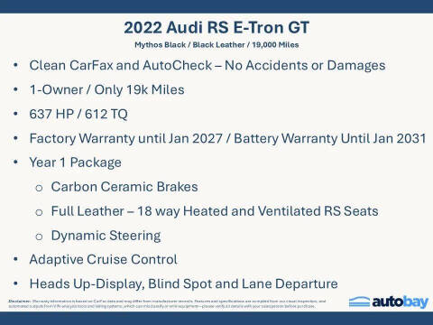 2022 Audi RS e-tron GT quattro