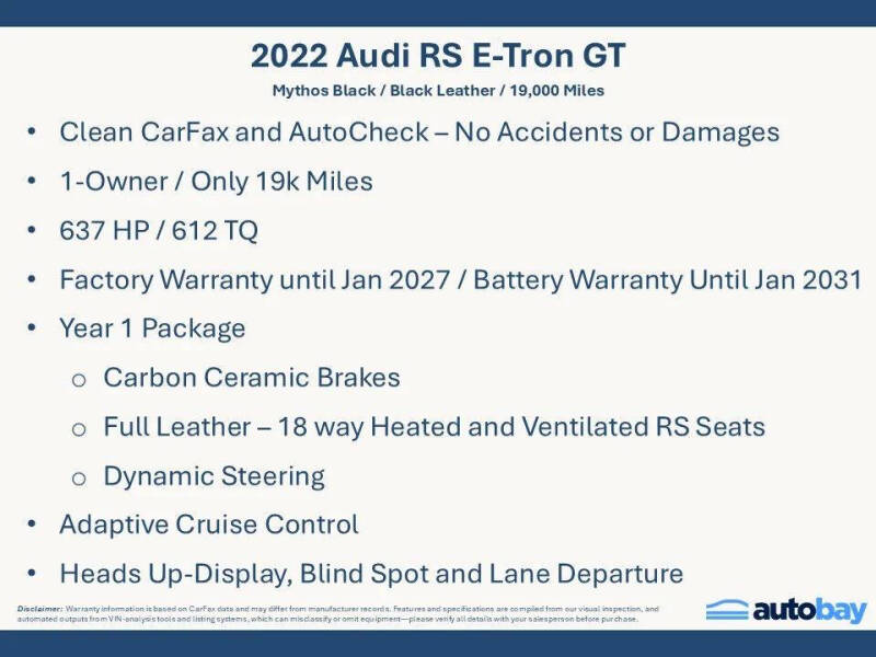 2022 Audi RS e-tron GT quattro