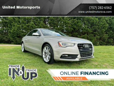2014 Audi A5 for sale at United Motorsports in Virginia Beach VA