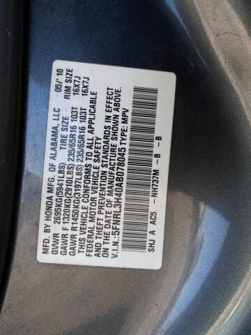 2010 Honda Odyssey EX