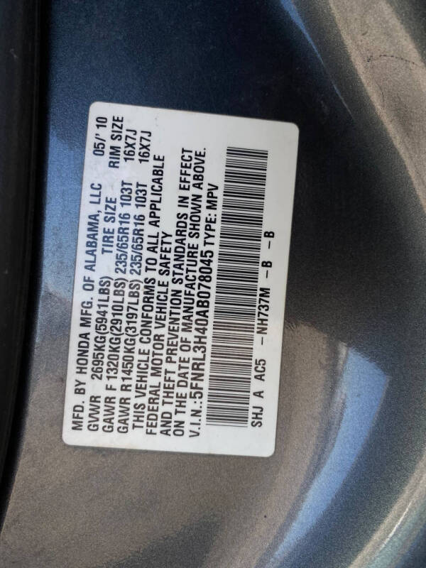 2010 Honda Odyssey EX