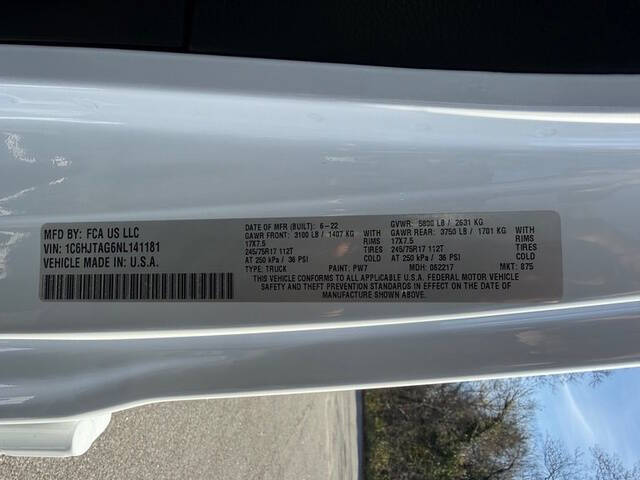 2022 Jeep Gladiator Sport