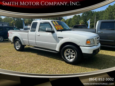 2011 Ford Ranger for sale at Smith Motor Company, Inc. in Mc Cormick SC