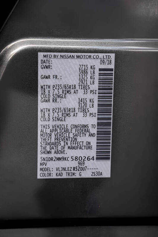 2019 Nissan Pathfinder SV