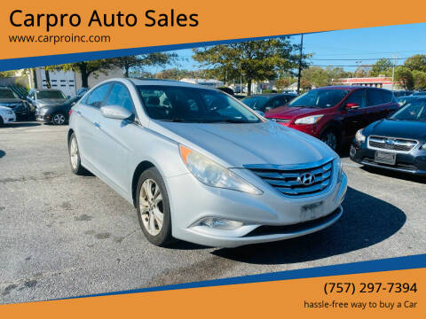 2013 Hyundai Sonata for sale at Carpro Auto Sales in Chesapeake VA