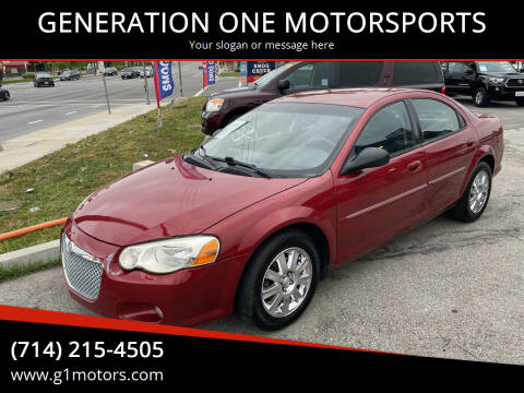 2006 Chrysler Sebring for sale at Generation 1 Motorsports in Whittier CA