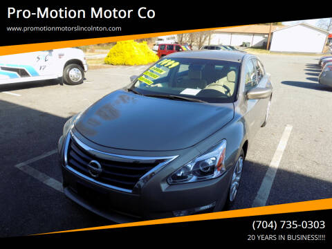 2014 Nissan Altima for sale at Pro-Motion Motor Co in Lincolnton NC