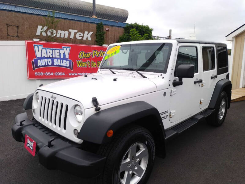 2015 Jeep Wrangler Unlimited for sale at Variety Auto Sales in Worcester MA