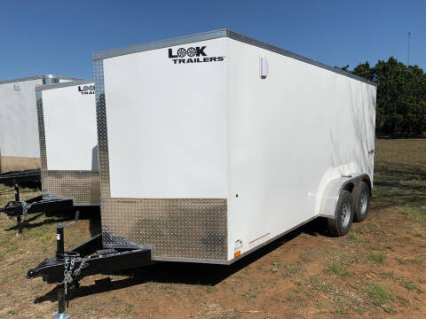 2023 Look Trailers 7X16+V RAMP for sale at Trophy Trailers in New Braunfels TX