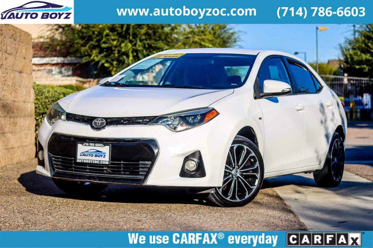 2015 Toyota Corolla for sale at Auto Boyz in Garden Grove, CA