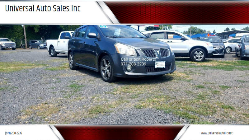 2009 Pontiac Vibe for sale at Universal Auto Sales Inc in Salem OR