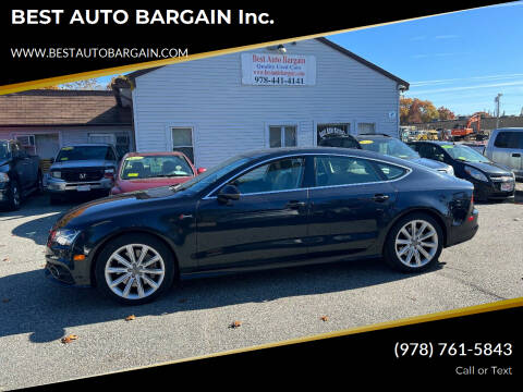 2012 Audi A7 for sale at BEST AUTO BARGAIN inc. in Lowell MA