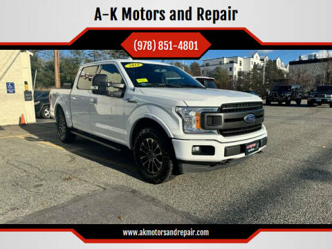 2018 Ford F-150 for sale at A-K Motors and Repair in Tewksbury MA