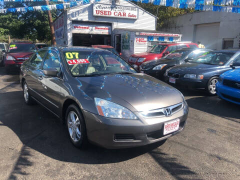 2007 Honda Accord for sale at Riverside Wholesalers 2 in Paterson NJ