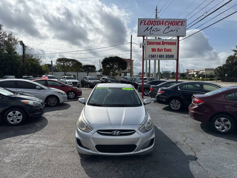 2016 Hyundai Accent for sale at Florida Choice Motorcars in West Palm Beach FL