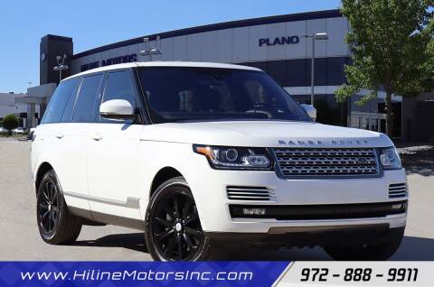2016 Land Rover Range Rover for sale at HILINE MOTORS in Plano TX