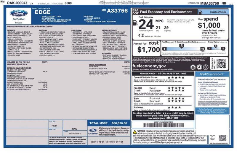 2021 Ford Edge SEL