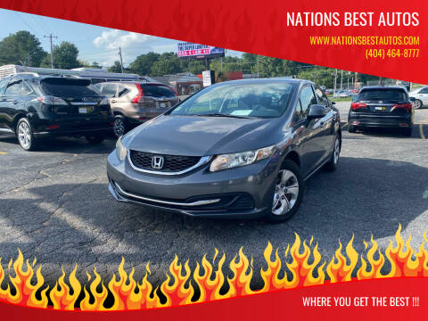 2013 Honda Civic for sale at Nations Best Autos in Decatur GA