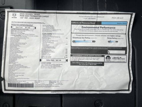 2026 RAM ProMaster