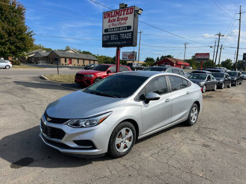 2018 Chevrolet Cruze for sale at Unlimited Auto Group in West Chester OH