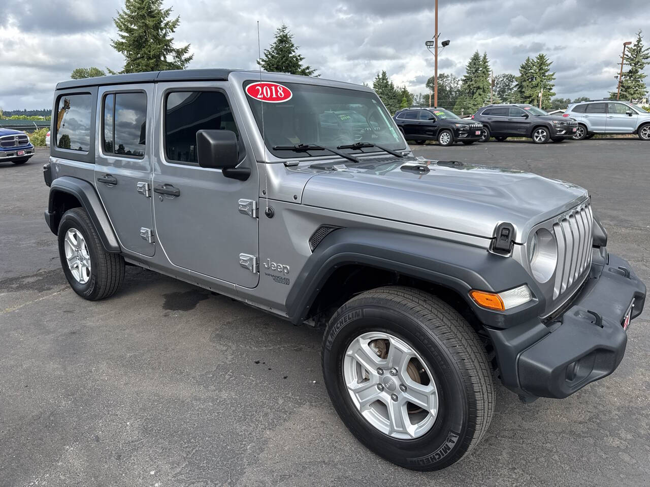 used 2018 Jeep Wrangler Unlimited car, priced at $21,999