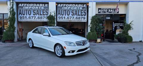 2009 Mercedes-Benz C-Class for sale at Affordable Imports Auto Sales in Murrieta CA