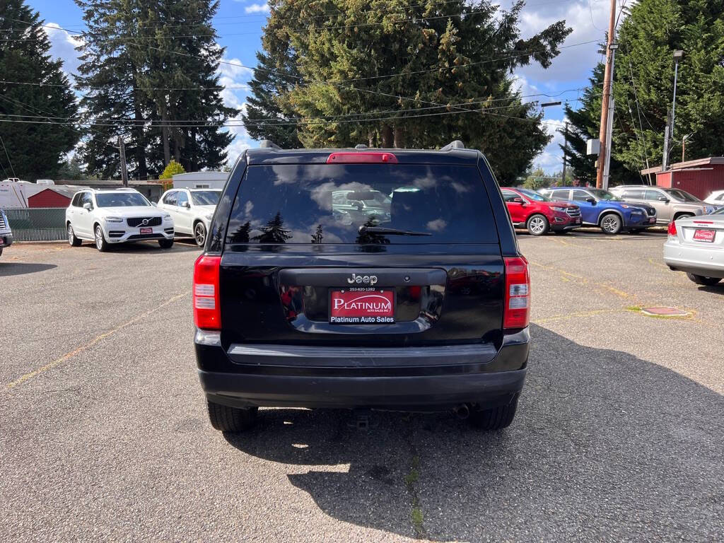 2016 Jeep Patriot for sale at PLATINUM AUTO SALES INC in Lacey, WA