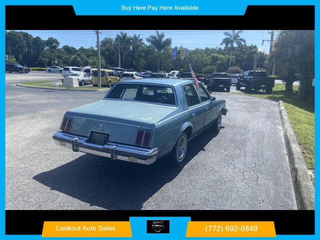 1984 Oldsmobile Cutlass Supreme for sale at Lookout Auto Sales in Stuart, FL